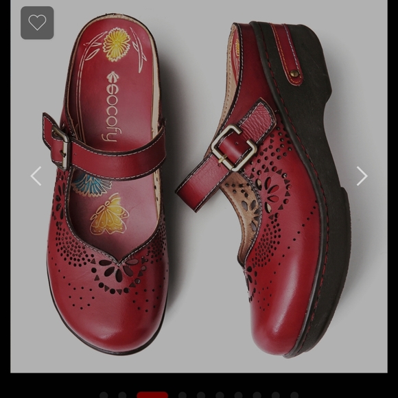 Socofy red clogs - Picture 6 of 6